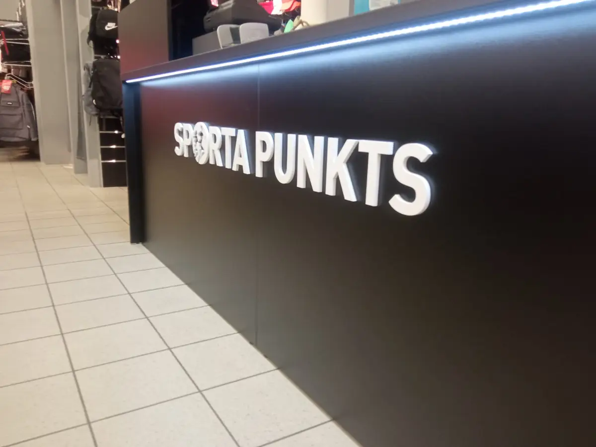 Объёмные буквы, Sporta Punkts